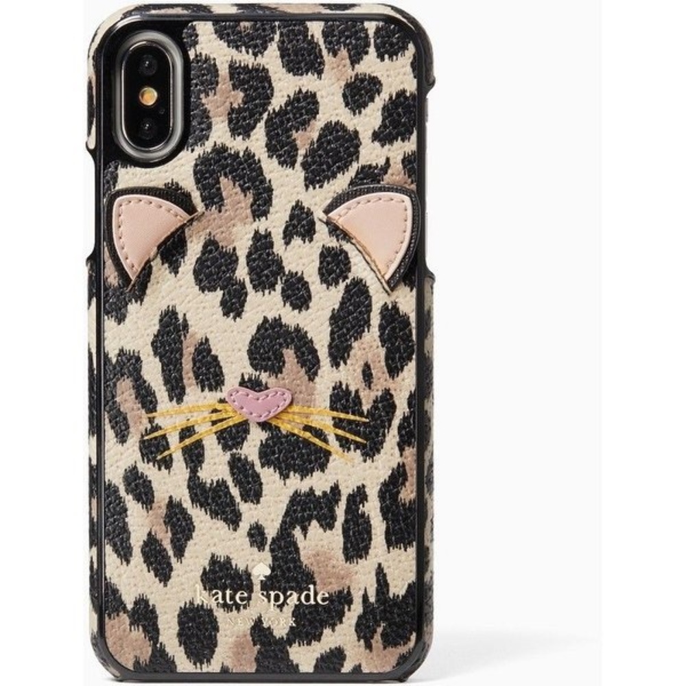 iPhone X/XS Case - Kate Spade Leopard Appliqué